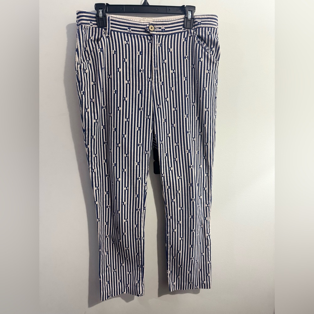 Anthropologie High Rise Essential Slim Trouser Pant Womens Size 12 - Picture 2 of 4